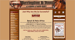 Desktop Screenshot of benchesafrica.co.za