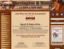 Tablet Screenshot of benchesafrica.co.za